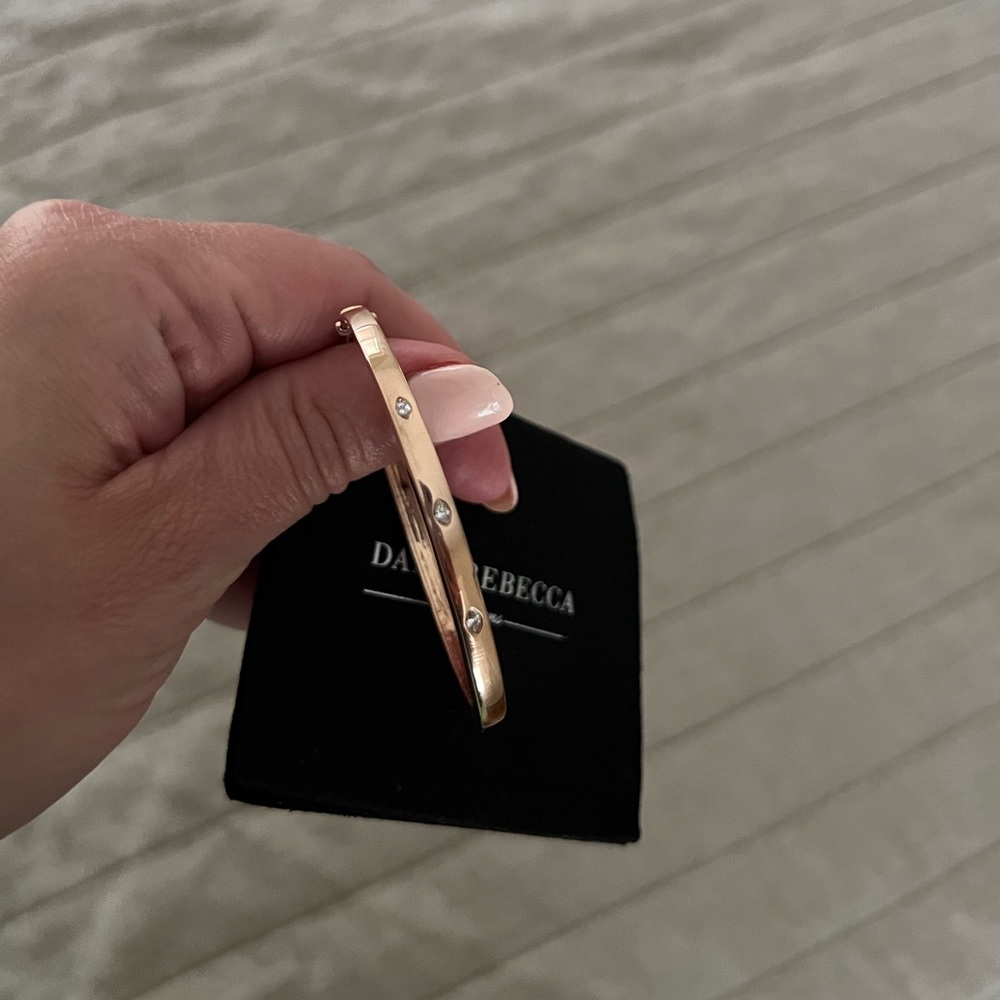 Dana Rebecca Designs Alexa Jordyn Inlay Marquise Bracelet, 14K Rose Gold